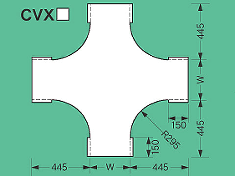 CVX70|X形分岐カバー